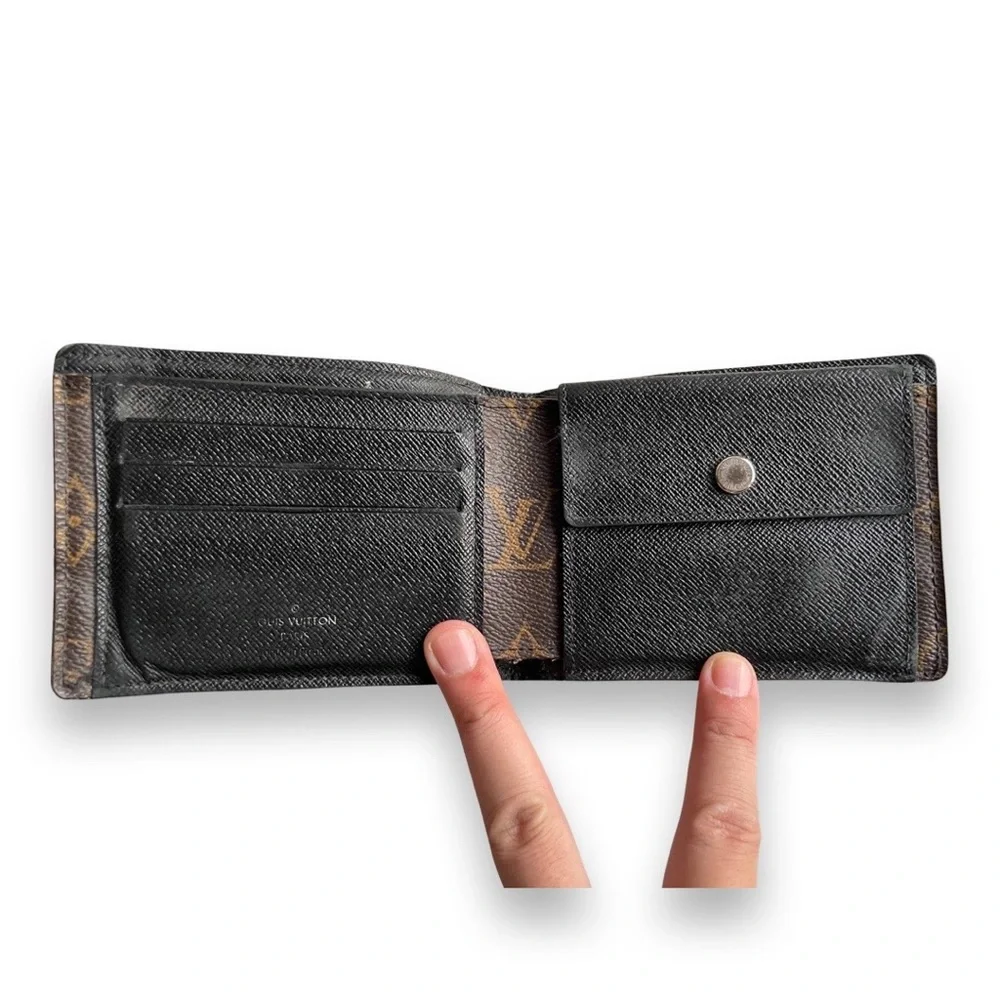 Rare Louis Vuitton Monogram Marco Two Tone Unisex Wallet - Picture 4 of 6